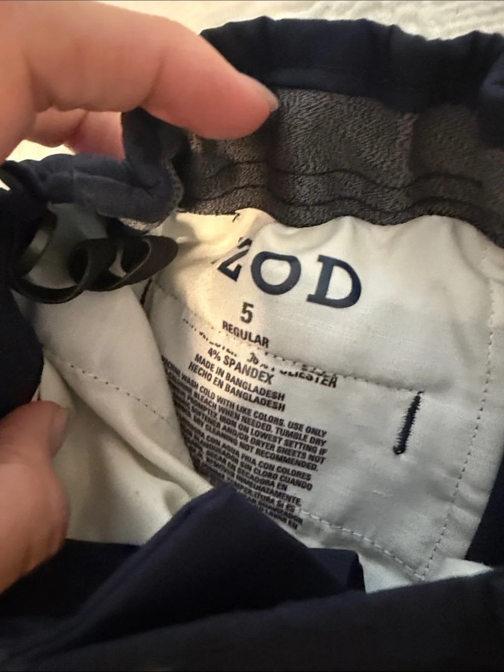 Boys size 5 khaki and navy pants bundle